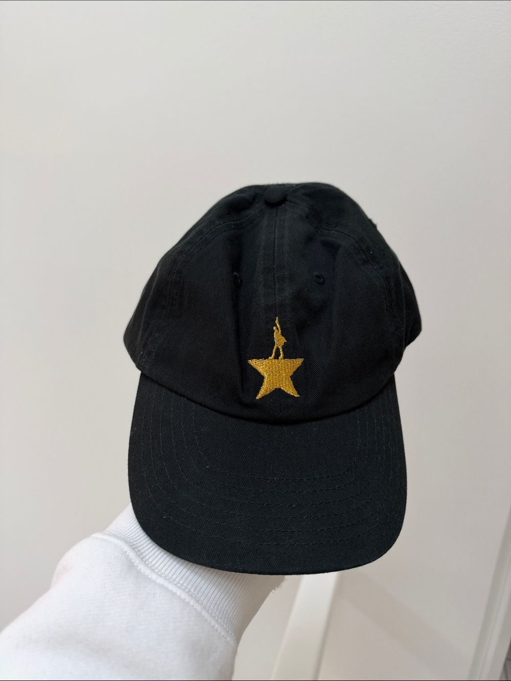 Hamilton Black Cap with Gold Star Emblem